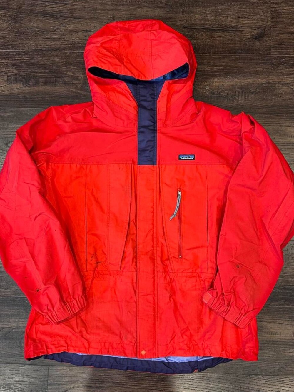 Patagonia Red Navy Blue Windbreaker Jacket XL Vintage Gorpcore Outdoor
